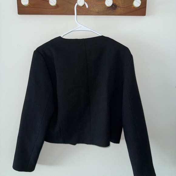 Zara Black Blazer with Gold Accents - Picture 3 of 3